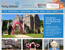 Tablet Screenshot of partyballoon.nl